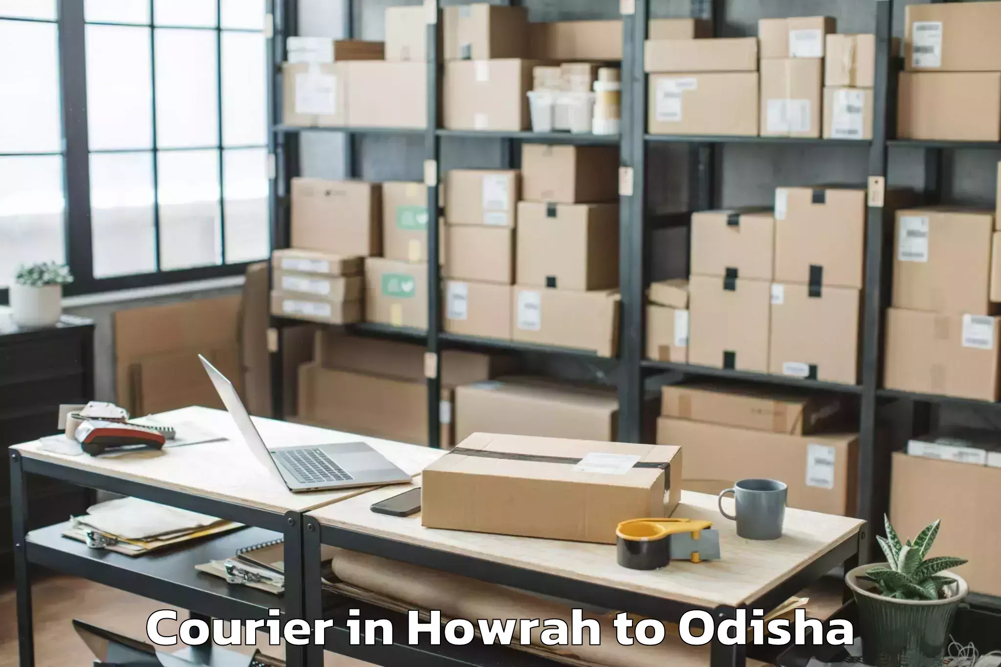 Professional Howrah to Kendraparha Courier